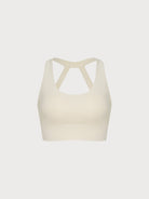 Women's Knit Nylon Sports Bra Sustainable Yoga Tops - BERLOOK