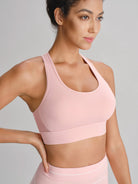 Women's Knit Nylon Sports Bra Sustainable Yoga Tops - BERLOOK