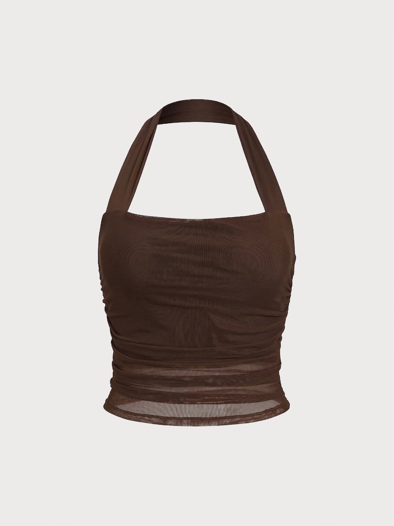Women's Knit Nylon Sports Bra Sustainable Yoga Tops - BERLOOK