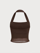 Women's Knit Nylon Sports Bra Sustainable Yoga Tops - BERLOOK