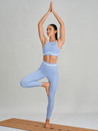 Women's Knit Nylon Sports Vest Sustainable Yoga Tops - BERLOOK