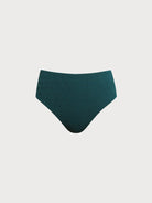 Women's Knit Nylon Surf Bottoms Dark Green Sustainable Surfing Clothes - BERLOOK