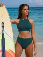 Women's Knit Nylon Surf Bottoms Sustainable Surfing Clothes - BERLOOK