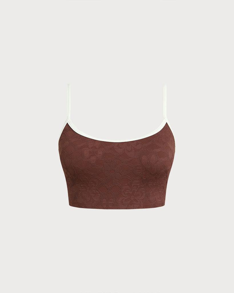 Women's Knit Nylon Surfing Tops Dark Coffee Sustainable Surfing Clothes - BERLOOK
