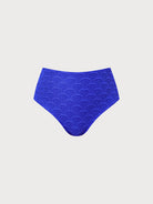Women's Knit Polyester Bikini Bottom Blue Sustainable - BERLOOK