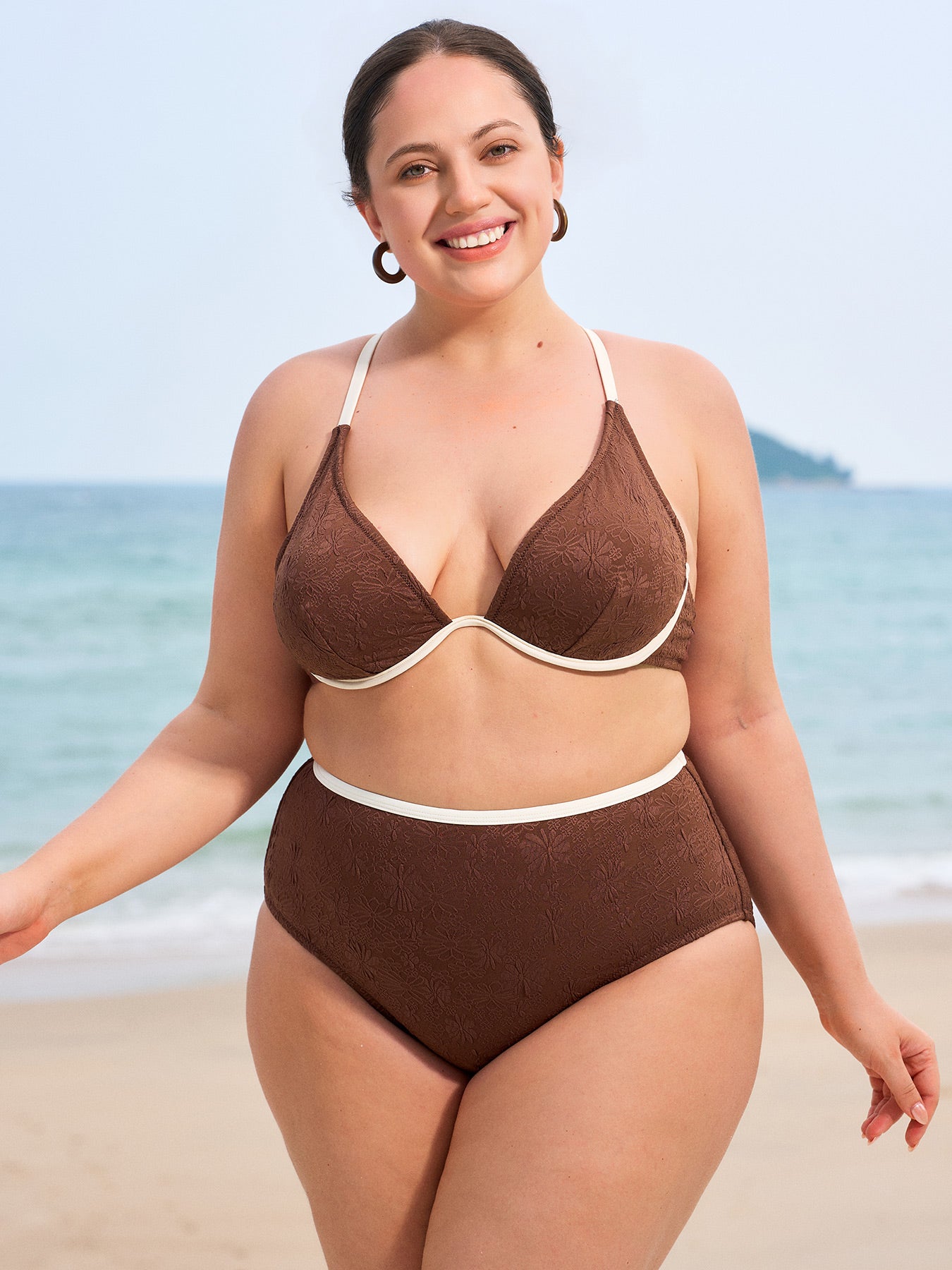 Women's Knit Polyester Bikini Bottoms Sustainable Plus Size Bikinis - BERLOOK