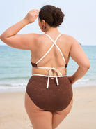 Women's Knit Polyester Bikini Bottoms Sustainable Plus Size Bikinis - BERLOOK