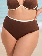 Women's Knit Polyester Bikini Bottoms Sustainable Plus Size Bikinis - BERLOOK