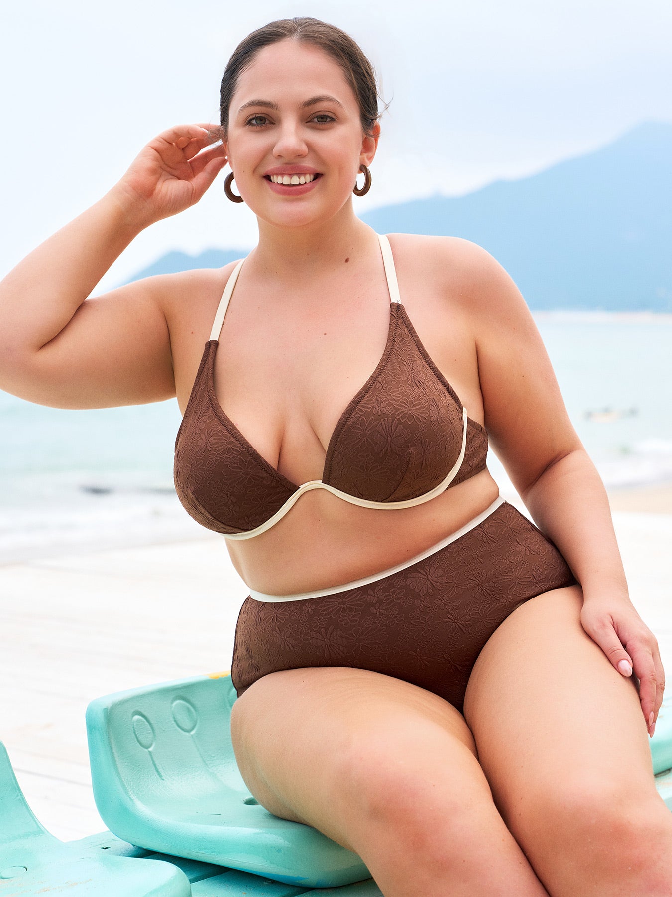 Women's Knit Polyester Bikini Top Sustainable Plus Size Bikinis - BERLOOK