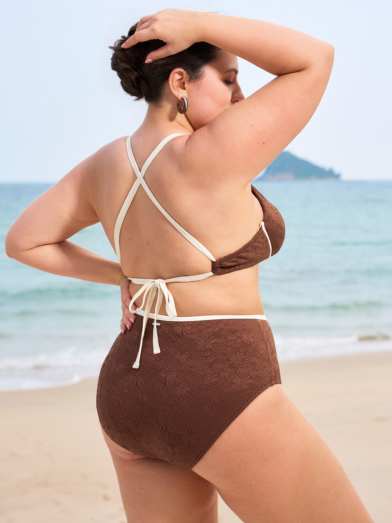 Women's Knit Polyester Bikini Top Sustainable Plus Size Bikinis - BERLOOK
