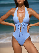 Women's Knit Polyester One-Piece Swimsuit Sustainable One-Pieces - BERLOOK