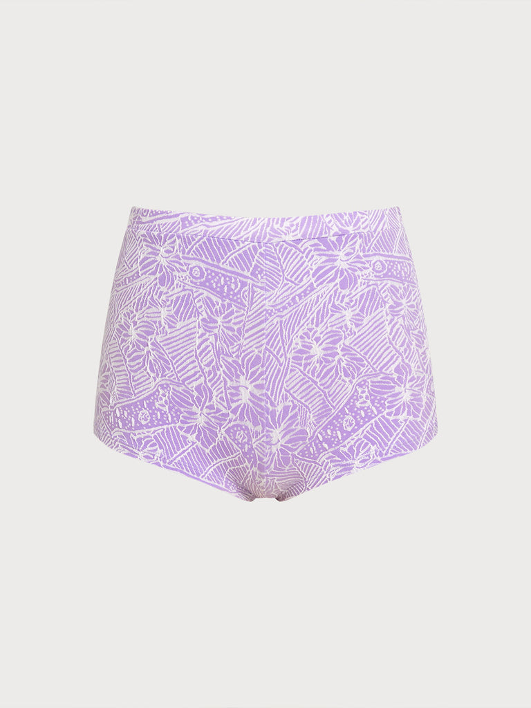 Women's Knit Polyester Surf Bottoms Purple Sustainable Surfing Clothes - BERLOOK