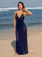 Women's Knit Viscose Overlay Top and Bottom Sustainable Cover-ups - BERLOOK