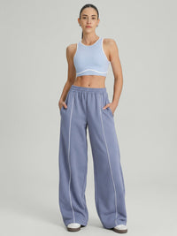 Women's Knitted Cotton Pants Sustainable Yoga Bottoms - BERLOOK
