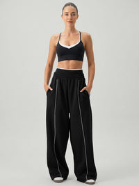 Women's Knitted Cotton Pants Sustainable Yoga Bottoms - BERLOOK