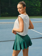 Women's Knitted Cotton Yoga Tank Top Sustainable Yoga Tops - BERLOOK