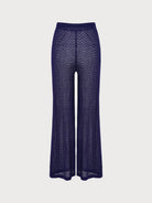 Women's Knitted Mesh Straight Leg Pants Sustainable Cover-ups - BERLOOK