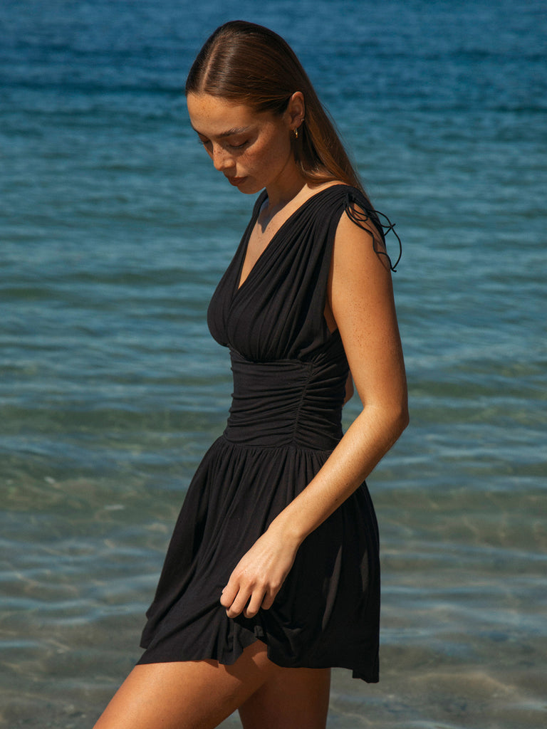 Women's Knitted Modal Cover-up Dress Sustainable Beach Dress - BERLOOK