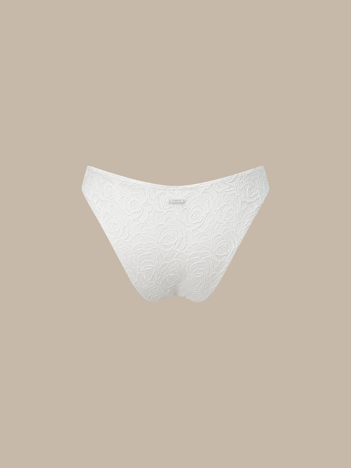 Women's Knitted Nylon Bikini Bottom Sustainable - BERLOOK - 01