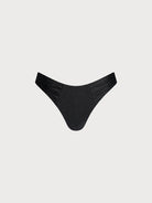 Women's Knitted Nylon Bikini Bottoms Black Sustainable Bikinis - BERLOOK