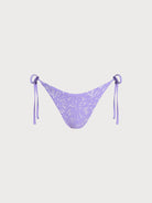 Women's Knitted Nylon Bikini Bottoms Light Purple Sustainable Bikinis - BERLOOK