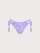 Women's Knitted Nylon Bikini Bottoms Light Purple Sustainable Bikinis - BERLOOK