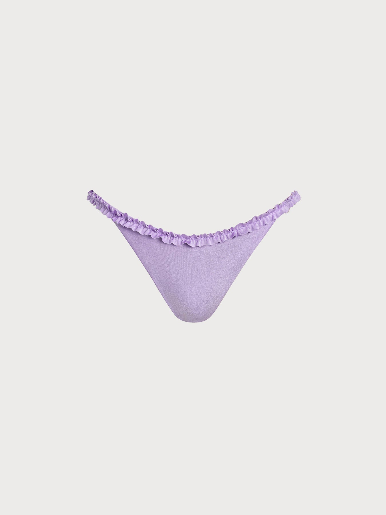 Women's knitted nylon bikini bottoms Purple Sustainable Bikinis - BERLOOK