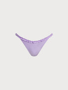 Women's knitted nylon bikini bottoms Purple Sustainable Bikinis - BERLOOK