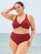 Women's Knitted Nylon Bikini Bottoms Sustainable Plus Size Bikinis - BERLOOK