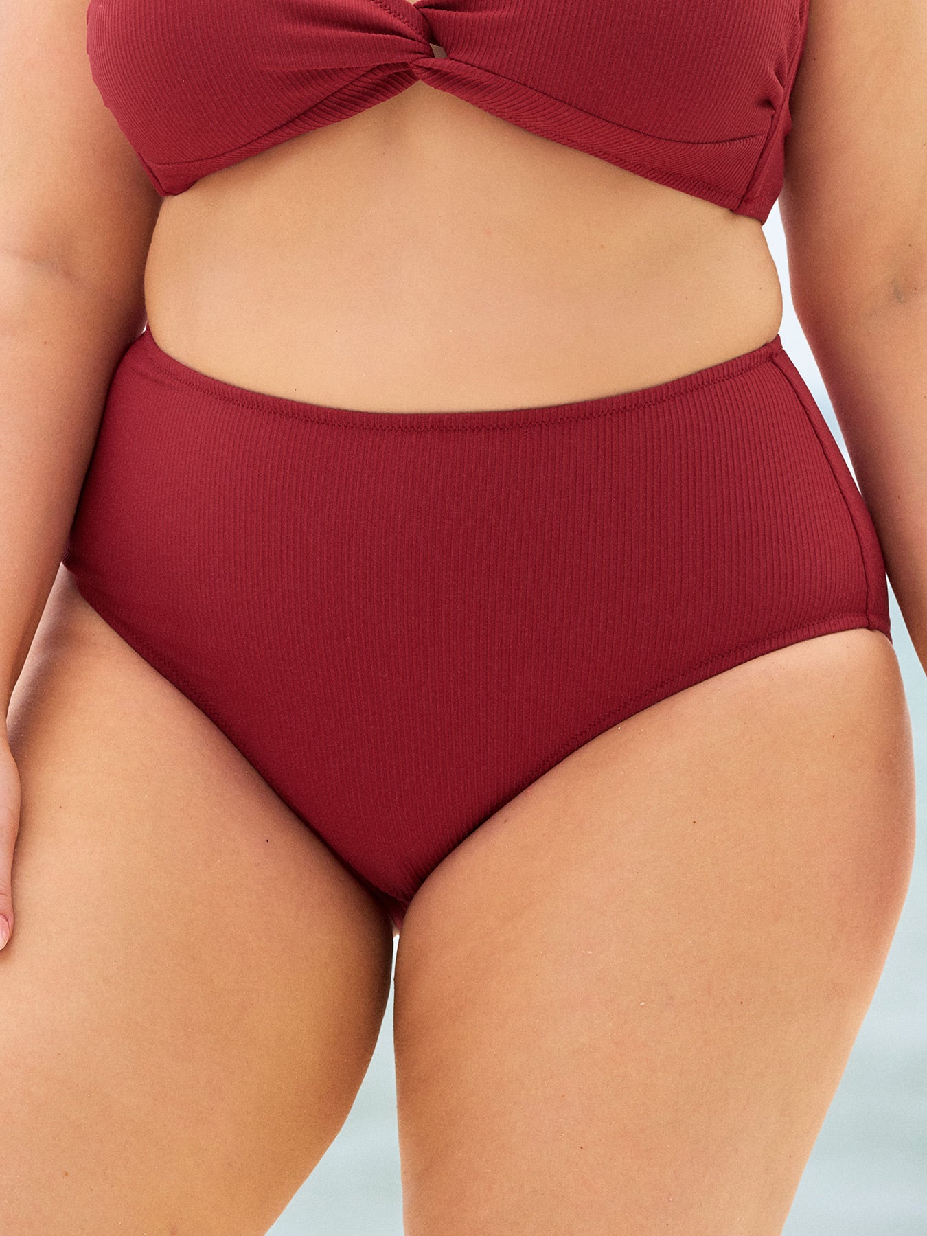 Women's Knitted Nylon Bikini Bottoms Sustainable Plus Size Bikinis - BERLOOK