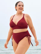 Women's Knitted Nylon Bikini Bottoms Sustainable Plus Size Bikinis - BERLOOK