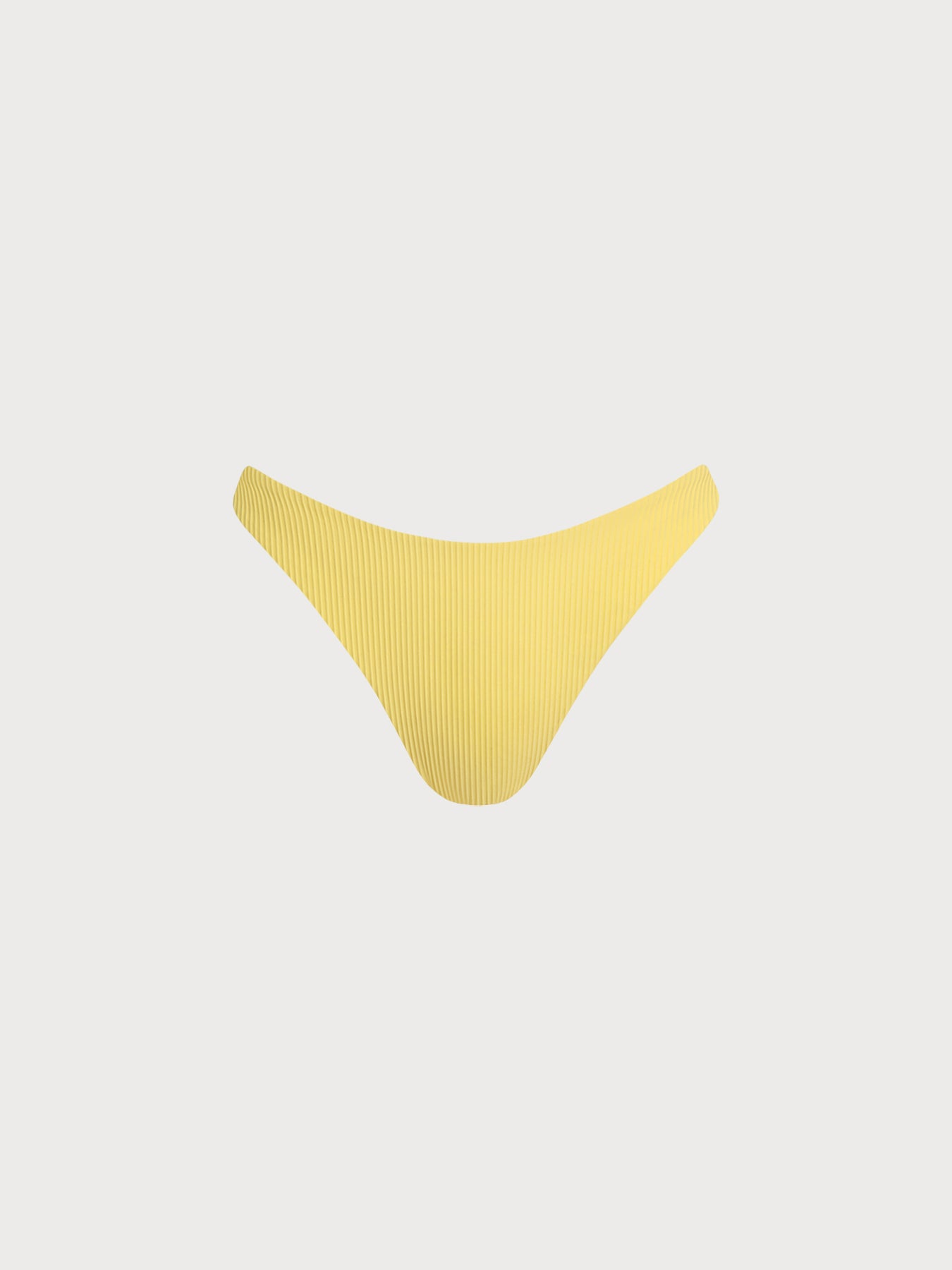 Women's Knitted Nylon Bikini Bottoms Yellow Sustainable Bikinis - BERLOOK