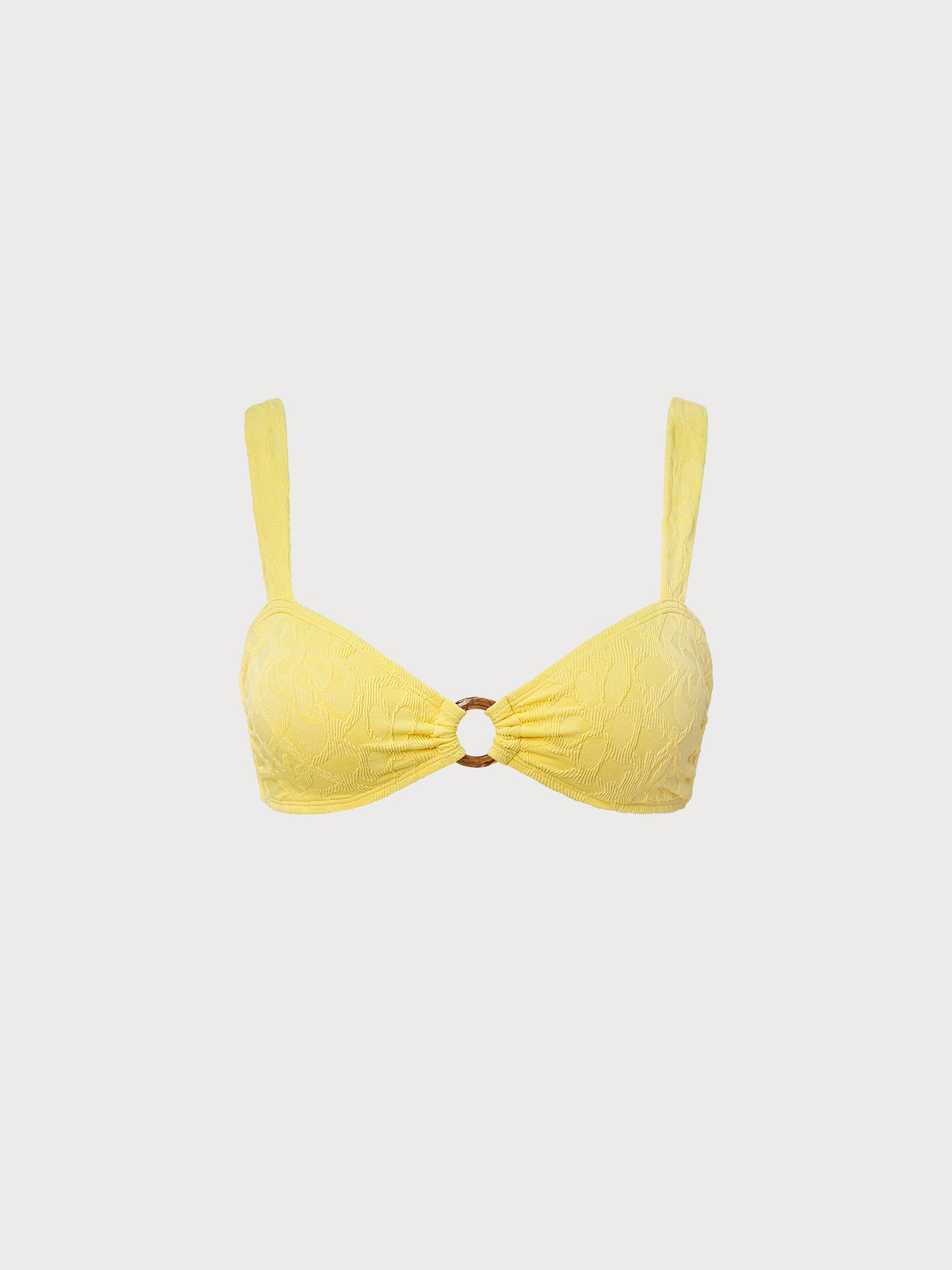 Women's Knitted Nylon Bikini Top Sustainable - BERLOOK - 06
