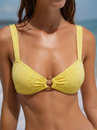 Women's Knitted Nylon Bikini Top Sustainable - BERLOOK