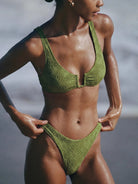 Women's Knitted Nylon Bikini Top Sustainable Bikinis - BERLOOK