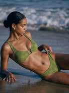 Women's Knitted Nylon Bikini Top Sustainable Bikinis - BERLOOK