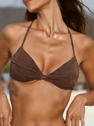 Women's Knitted Nylon Bikini Top Sustainable Bikinis - BERLOOK