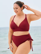 Women's Knitted Nylon Bikini Top Sustainable Plus Size Bikinis - BERLOOK