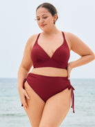 Women's Knitted Nylon Bikini Top Sustainable Plus Size Bikinis - BERLOOK