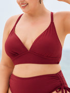 Women's Knitted Nylon Bikini Top Sustainable Plus Size Bikinis - BERLOOK