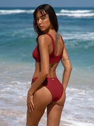 Women's Knitted Nylon Bikini Tops Sustainable Bikinis - BERLOOK
