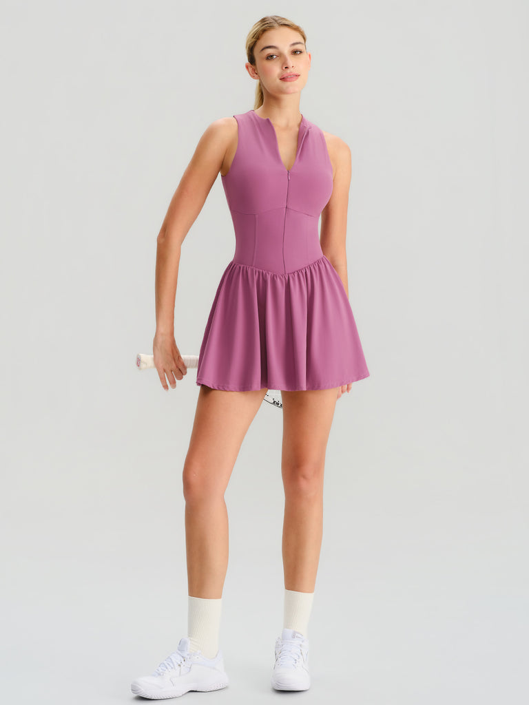 Women's Knitted Nylon Dresses Sustainable Yoga Dresses&Yoga Jumpsuit - BERLOOK