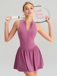 Women's Knitted Nylon Dresses Sustainable Yoga Dresses&Yoga Jumpsuit - BERLOOK