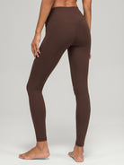 Women's Knitted Nylon Leggings Coffee Sustainable - BERLOOK