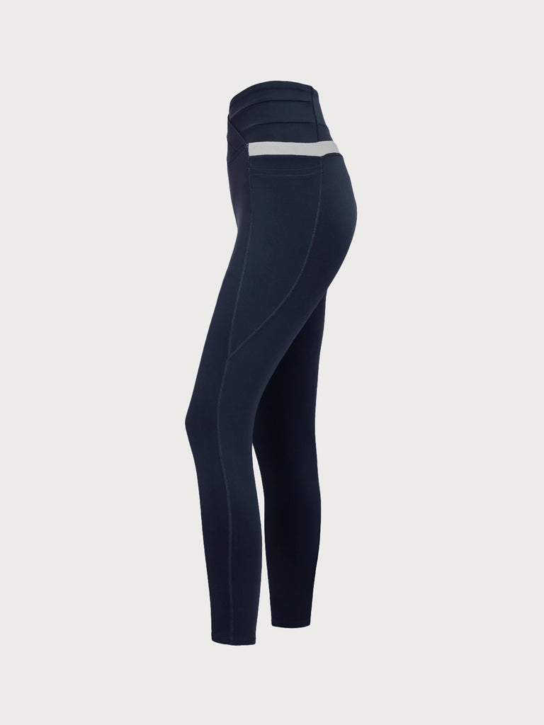 Women's Knitted Nylon Leggings Sustainable Yoga Bottoms - BERLOOK