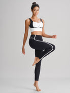 Women's Knitted Nylon Leggings Sustainable Yoga Bottoms - BERLOOK