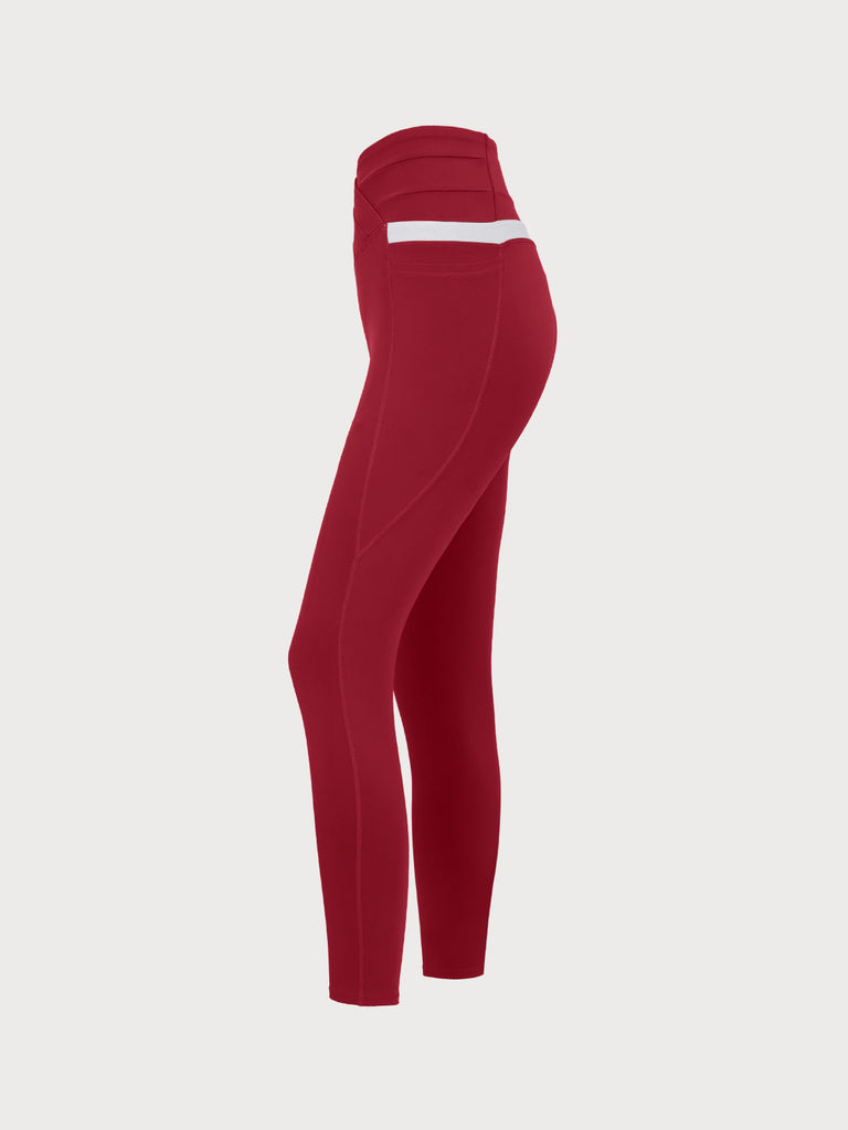 Women's Knitted Nylon Leggings Sustainable Yoga Bottoms - BERLOOK