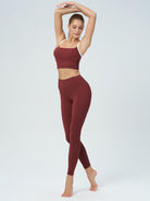 Women's Knitted Nylon Leggings Sustainable Yoga Bottoms - BERLOOK