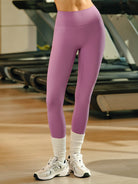 Women's Knitted Nylon Leggings Sustainable Yoga Bottoms - BERLOOK