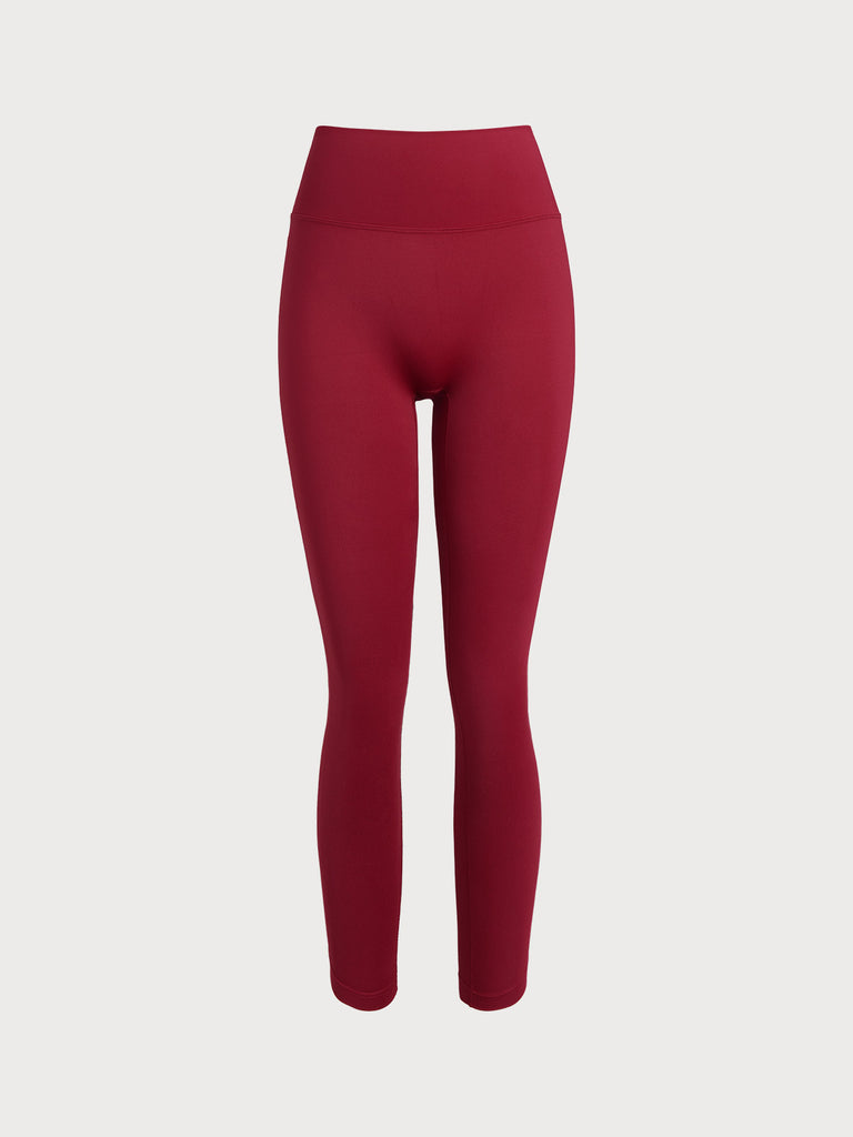 Women's Knitted Nylon Leggings Sustainable Yoga Bottoms - BERLOOK